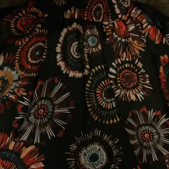 Nannette Lepore Floral Long Sleeve Blouse Size M - Picture 4 of 7